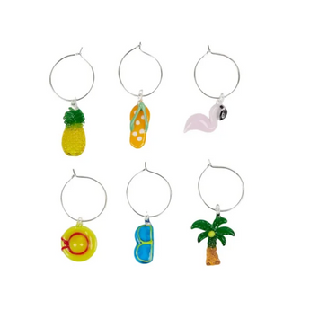 Oh My Gosh Cocktail Glass Charms - 6 Pack
